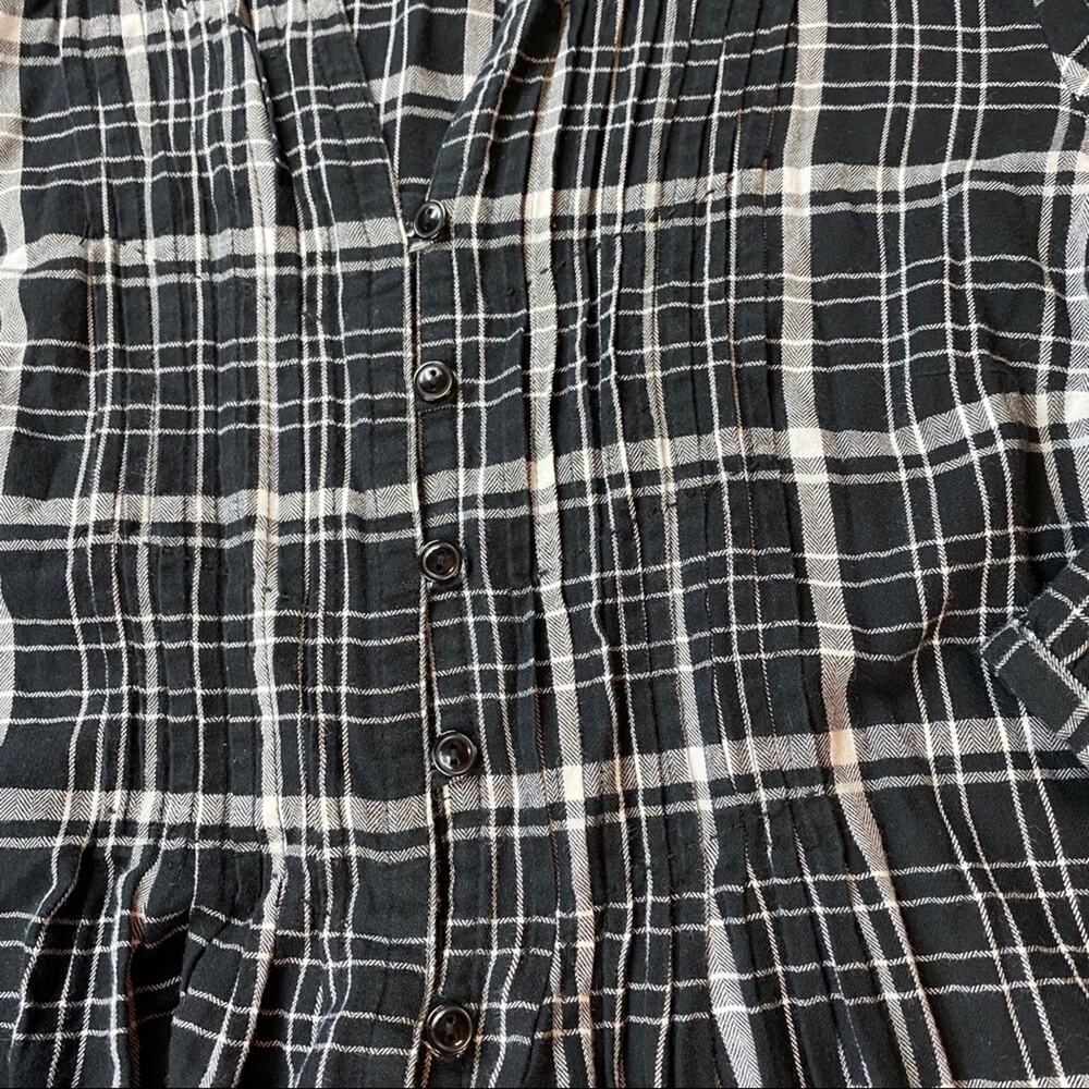 St. John’s Bay Petite Plaid Button Down Blouse - Picture 14 of 16